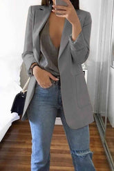 Traje elegante con blazer de bolsillo (5 colores)